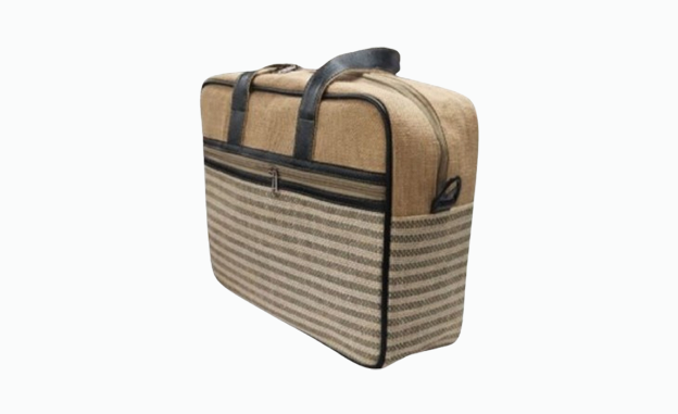 Orange Jute Laptop Bag